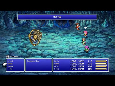 FINAL FANTASY V How To Learn Blue Magic "Aeroga" From Metamorph