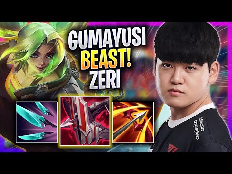 GUMAYUSI IS A BEAST WITH ZERI! - T1 Gumayusi Plays Zeri ADC vs Jinx! | Season 2023