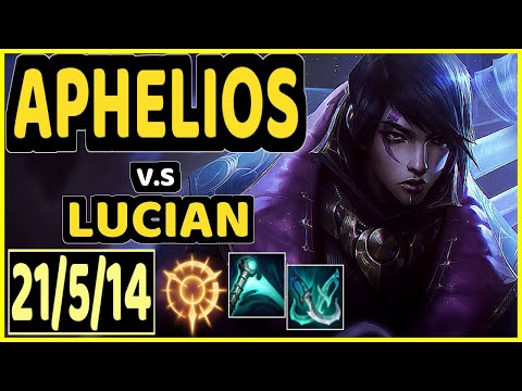 UPSET (APHELIOS) vs LUCIAN - 21/5/14 KDA BOTTOM ADC CHALLENGER GAMEPLAY - EUW