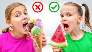 Fruit or Ice Cream 🍦🥝 A Fun Healthy Food Story for Kids