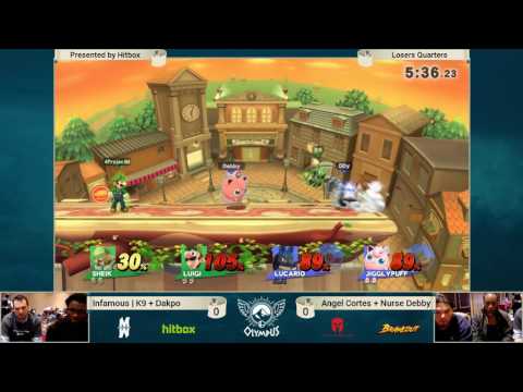 Olympus - K9 + Dakpo vs Angel Cortes + Nurse Debby - SSB4 Losers - Smash Wii U
