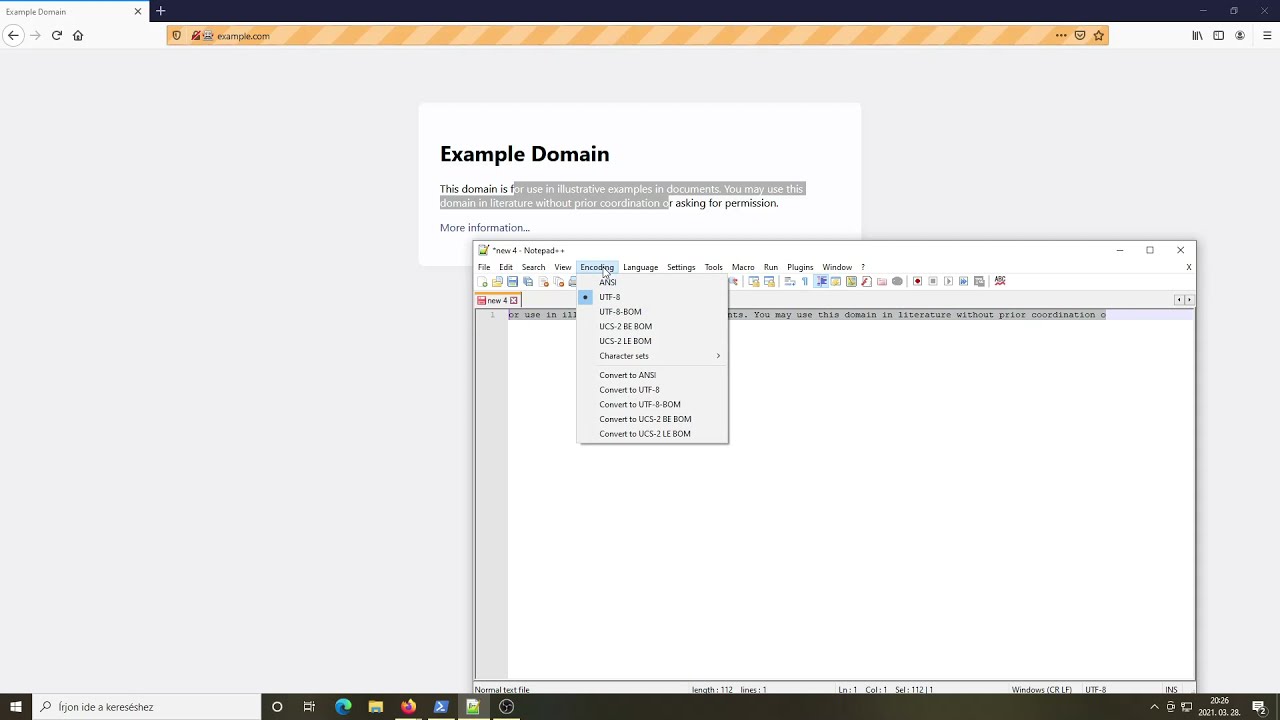 Using the UTF-8 converter extension