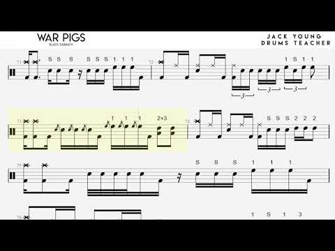 How to Play War Pigs on Drums 🎵 Trinity Rock & Pop Drums