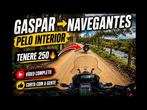 23/10/2025 - Gaspar a Navegantes pelo interior,  com 2 Ténérés 250. COMPLETO!