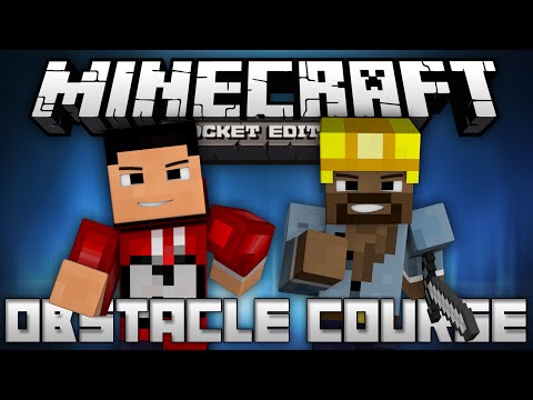 OBSTACLE COURSE w/ ImNikkoTV - A Multiplayer Mini Game - Minecraft Pocket Edition