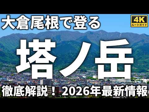 【徹底解説】大倉尾根で登る塔ノ岳(2026年最新版)　大倉～塔ノ岳往復登山コース紹介　山火事後の情報あり　Course Guide of Mt.Tonodake Okura trail.