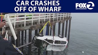 1 dead after car drives off Santa Cruz wharf | KTVU
