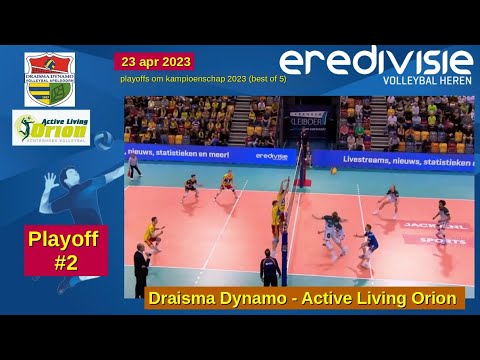 PlayOff 2  Draisma Dynamo - Active Living Orion (23 apr 2023) om kampioenschap 2023, in 9 minuten