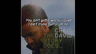Craig David - Take Em' Off (Lyrics Video)