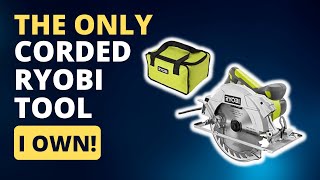 Ryobi 15 Amp 7-1/4 in. Corded Circular Saw with Laser Light and Tool Bag (Latest Model)