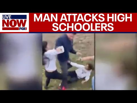 WILD VIDEO of man attacking high schoolers at ICE protests