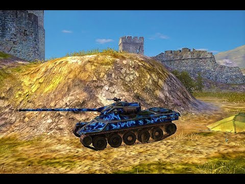 WORLD OF TANKS blitz - Lorraine 40 t: 6100 damage , 3 kills (1vs6)