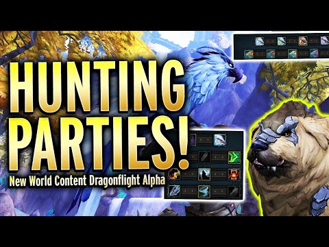 JUST FOUND: Hunting Parties, Pet Companions In Dragonflight Alpha
