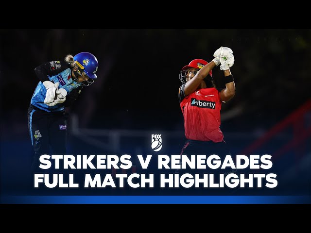 Adelaide Strikers Women v Melbourne Renegades Women | Full Match Highlights I Fox Cricket I 11/11/24