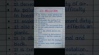 10 lines on air pollution || short essay on air pollution || #ytshort