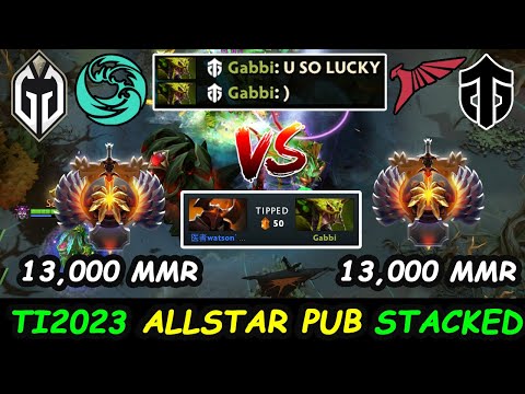 23SAVAGE vs WATSON : 13,000 MMR CARRY BATTLE TI2023 ALLSTAR PUB STACKED !!!