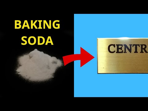 How to Engrave Brass plates with Electricity and Baking Soda