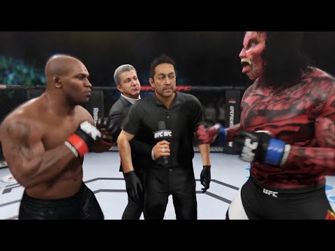Mike Tyson vs. Red Demon - EA Sports UFC 2 - Crazy UFC 👊🤪
