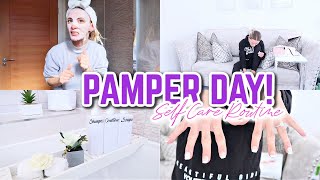 PAMPER/SELF CARE DAY // SELF CARE ROUTINE // UNBOXING GLOSSYBOX MARCH 2021 |Ad