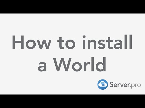 How to Install a Custom world on Your Minecraft Server - Minecraft Java