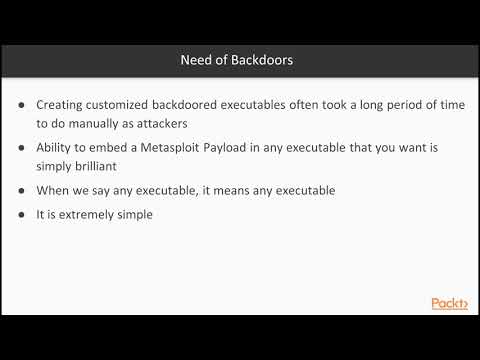 Find Exploit Hidden Vulnerability Create Custom Backdoor for Different Platforms| packtpub com