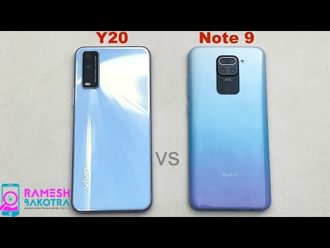 Vivo Y20 vs Redmi Note 9 Speed Test and Camera Comparison