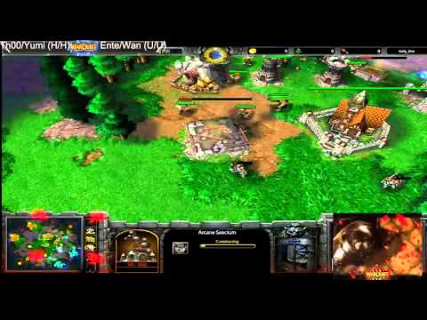 Wc3 100th Sub Special Th00/Yumiko (H/H) vs Ente/Wan (U/U) Game 1