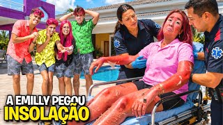 A EMILLY TEVE UMA INSOLAÇÃO GRAVE * Levamos ela no hospital ?