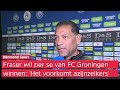 Sparta-trainer Henk Fraser wil FC Groningen per se kloppen: 'Om azijnzeikers bij me weg te houden'