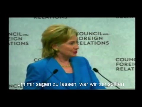 Hillary Clinton erklärt, wer für die Außenpolitik der USA zuständig ist.