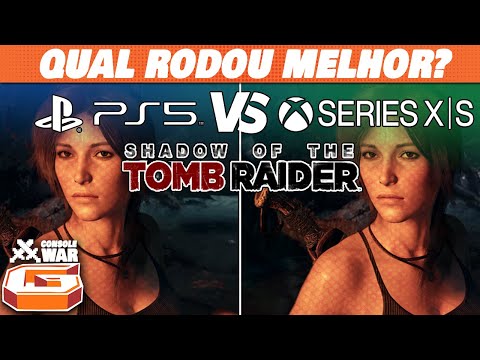 COMPARANDO DESEMPENHO EM SHADOW OF THE TOMB RAIDER | PS5 VS Xbox Series X VS Series S