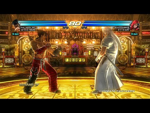 50_1 Jin y Devil Jin (Dante sk17) vs Slim Bob y Law - Tekken Tag 2 - PS3 Offline