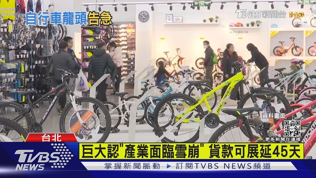 巨大認「產業面臨雪崩」　貨款可展延45天
