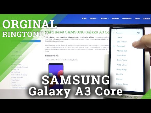 SAMSUNG Galaxy A3 Core Ringtones