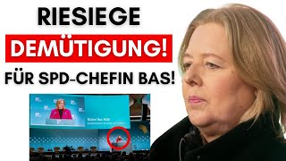 SPD-Ministerin Bas vom ganzen Saal ausgelacht (mit Video)