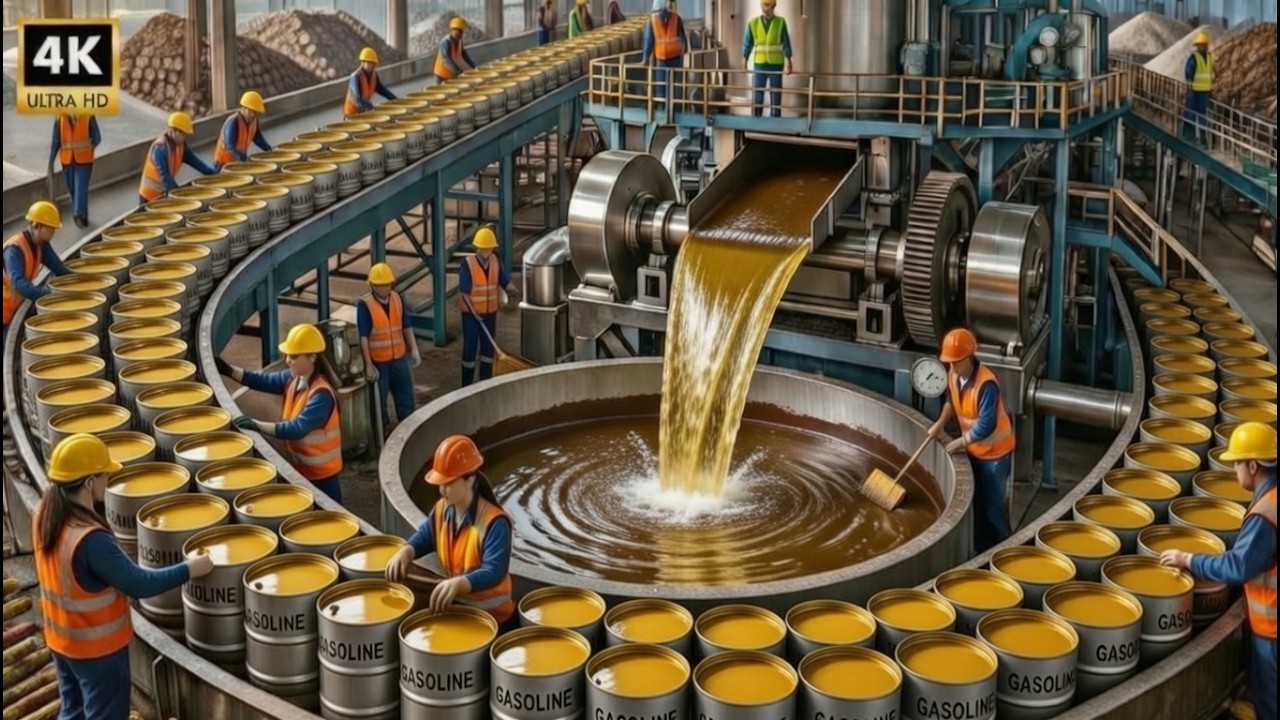 Inside the Gasoline Factory: How Crude Oil Is Refined Into Fuel That Powers the World (Full Process)