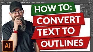 How to convert text to outlines in Illustrator