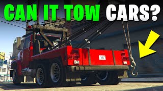 Can You TOW OTHER VEHICLES With The New TOW TRUCK in GTA Online? (GTA Chop Shop DLC Update)