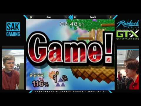 Runback 2017 Int. Losers Finals - Gem (White Marth) vs Ford$ (Ganondorf)