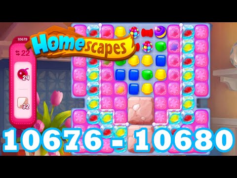 Homescapes Level 10676 - 10680 HD 3 - match puzzle Gameplay | android | IOS | 10677 | 10678 | 10679