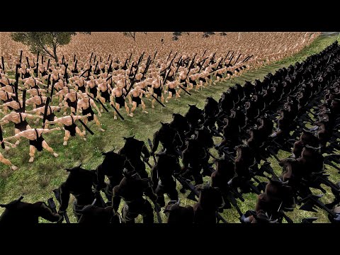BATTLE OF THE GIANTS (CYCLOPS vs MINOTAURS)  - Ultimate Epic Battle Simulator