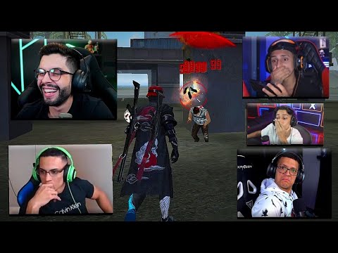 FAMOUS PEOPLE'S REACTION TO MY FREE FIRE GAMEPLAY!