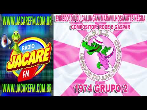 UNIDOS DO JACAREZINHO 1974 DÚ DÚ CALUNGA A MARAVILHOSA ARTE NEGRA