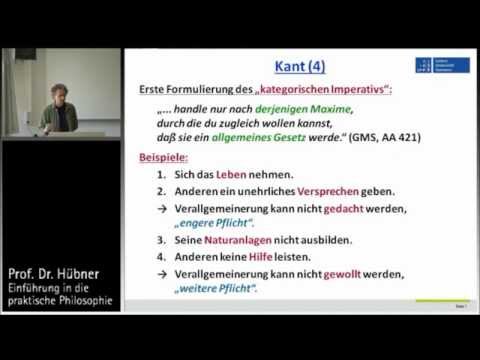 Praktische Philosophie 8a: Deontologie - Kant (3)