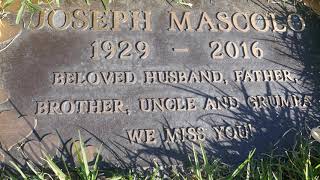 Actor Joseph Mascolo Grave Los Angeles California USA September 2020 Days of Our Lives video