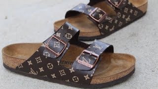 Custom LV x BIRKENSTOCKS - Full Customization ( Tutorial )