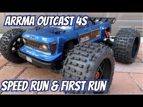 Arrma Outcast 4s Speed Run and First Run Is It any Good?