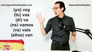 Spanish  Lesson:  How to conjugate the verb IR/ to GO. Learn Spanish with Pablo #spanishwithpablo