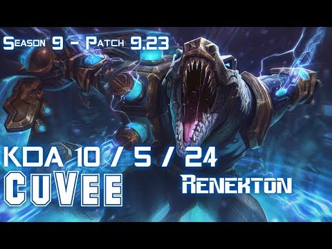 CuVee RENEKTON vs IRELIA Mid - Patch 9.23 KR Ranked