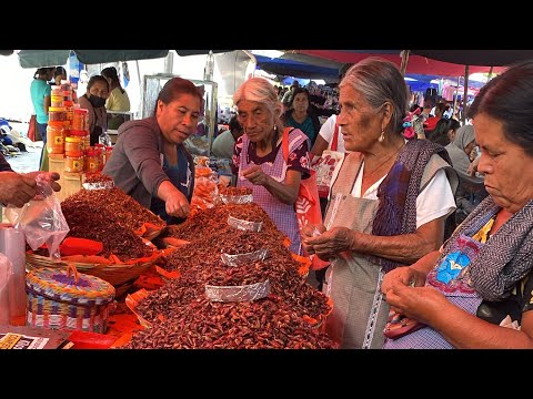 Ejutla de Crespo Oaxaca México / día de tianguis / mercado día jueves / tío oaxaqueño